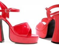 Kırmızı şık Platform Ayakkabı