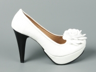 Platform Beyaz  şık Bayan Ayakkabısı